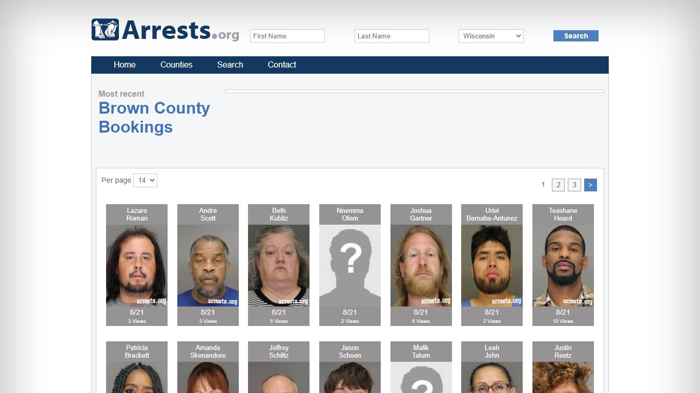 Brown County Arrests and Inmate Search